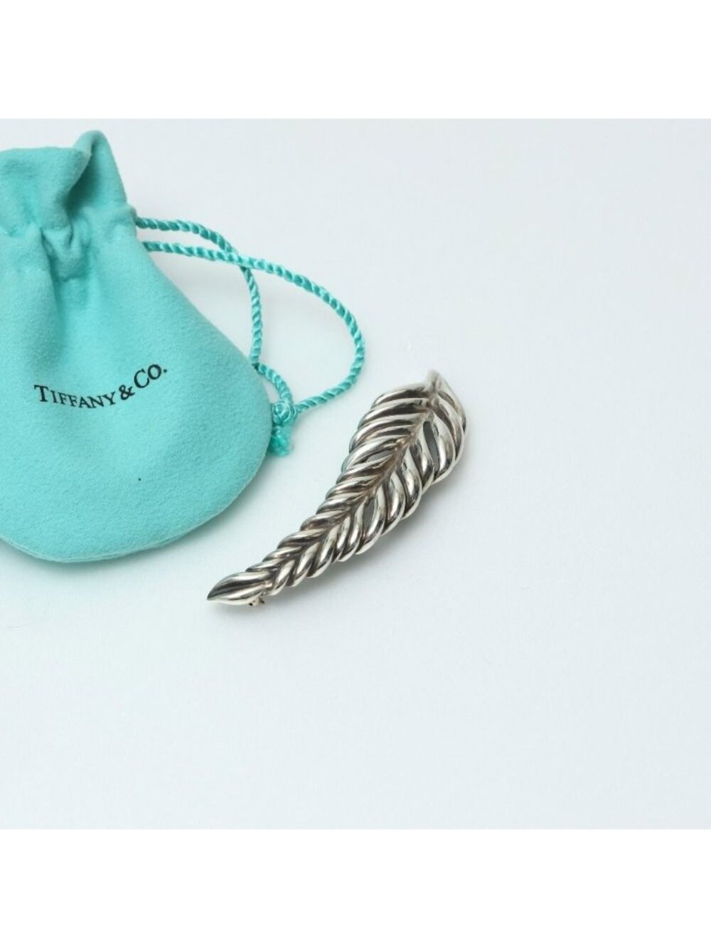 Tiffany & Co Vintage Brooch Feather 925 Sterling Silver